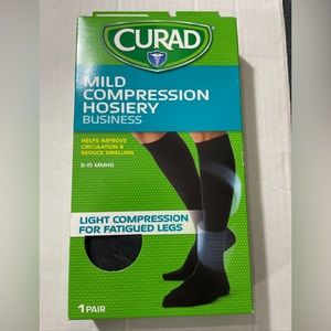 Compression Stockings: CURAD Knee-High Compression Dress Socks with 8-15 MMHG